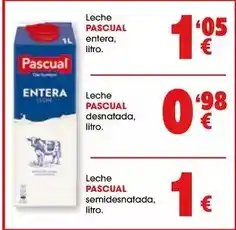TOP Cash & Carry Pascual - leche entera oferta