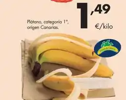 Supermercados Lupa Plátano, categoría 1º oferta