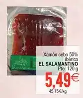 Plenus Supermercados Xamón cebo 50% ibérico oferta