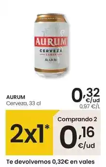 Eroski Aurum - cerveza oferta
