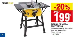 Bricoking POWERPLUS Sierra de mesa powx07595 oferta