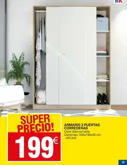 Bricoking Armario 3 puertas correderas oferta