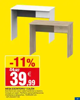 Bricoking Mesa escritorio 1 cajón oferta