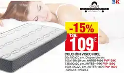 Bricoking Colchón visco nice oferta