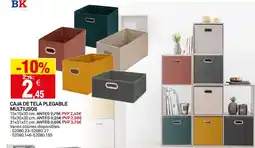 Bricoking Caja de tela plegable multiusos oferta