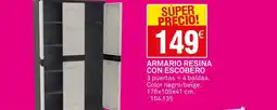 Bricoking Armario resina con escobero oferta