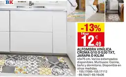 Bricoking Alfombra vinílica croma g10 o g30 txt, jarapa o kilim oferta