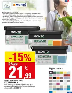 Bricoking MONTO Pintura paredes econatura oferta
