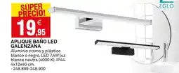 Bricoking Aplique baño led galenzana oferta