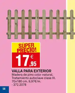 Bricoking Valla para exterior oferta