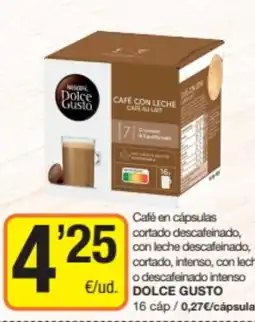 Economy Cash DOLCE GUSTO Café en cápsulas cortado descafeinado, con leche descafeinado, cortado, intenso, con leche o descafeinado intenso oferta