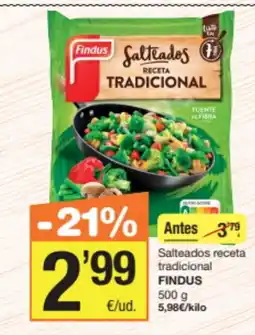 Economy Cash FINDUS Salteados receta tradicional oferta