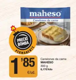 Economy Cash MAHESO Canelones de carne oferta
