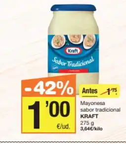 Economy Cash KRAFT Mayonesa sabor tradicional oferta