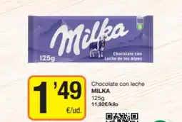 Economy Cash MILKA Chocolate con leche oferta