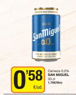 Economy Cash SAN MIGUEL Cerveza 0,0% oferta