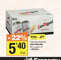 Economy Cash SAN MIGUEL Cerveza especial oferta