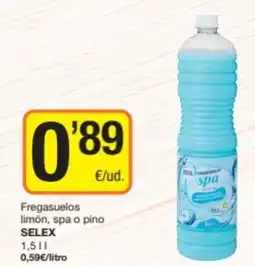 Economy Cash SELEX Fregasuelos limón, spa o pino oferta