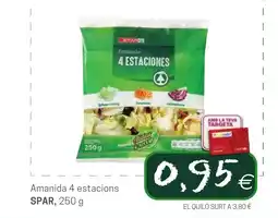 Valvi Supermercats SPAR Amanida 4 estacions oferta