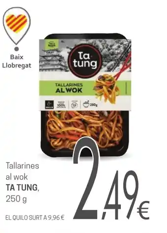 Valvi Supermercats TA TUNG Tallarines al wok oferta