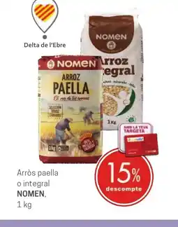 Valvi Supermercats NOMEN Arròs paella o integral oferta