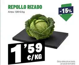 AhorraMas Repollo rizado oferta