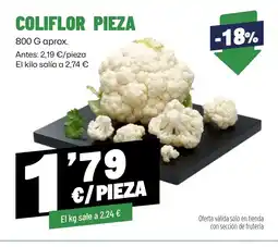AhorraMas Coliflor pieza oferta