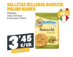 AhorraMas MULINO BIANCO Galletas rellenas baiocchi oferta