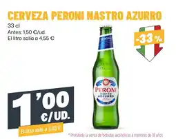 AhorraMas Cerveza peroni nastro azurro oferta