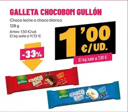 AhorraMas GULLÓN Galleta chocobom oferta