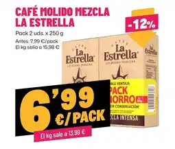 AhorraMas LA ESTRELLA Café molido mezcla oferta