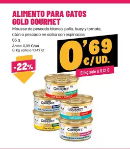 AhorraMas Alimento para gatos gold gourmet oferta