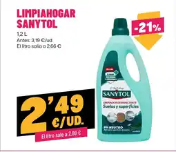 AhorraMas SANYTOL Limpiahogar oferta