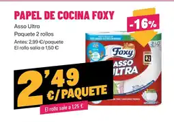 AhorraMas FOXY Papel de cocina oferta