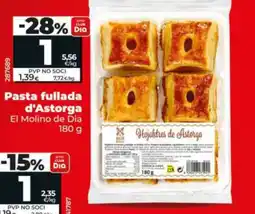 Maxi Dia EL MOLINO DE DIA Pasta fullada d'Astorga oferta