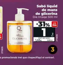 Maxi Dia DIA IMAQE Sabó líquid de mans de glicerina oferta