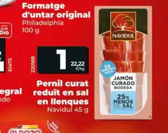 Maxi Dia NAVIDUL Pernil curat reduït en sal en llenques oferta