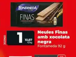 Maxi Dia FONTANEDA Neules Finas amb xocolata negra oferta