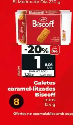Maxi Dia LOTUS BISCOFF Galetes caramel·litzades oferta