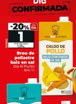 Maxi Dia DIA AL PUNTO Brou de pollastre baix en sal oferta