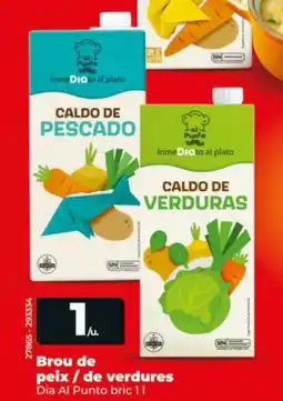 Maxi Dia DIA AL PUNTO Brou de peix / de verdures oferta