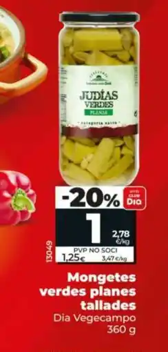 Maxi Dia DIA VEGECAMPO Mongetes verdes planes tallades oferta