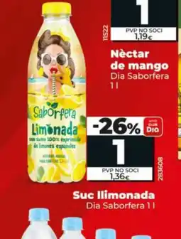 Maxi Dia DIA SABORFERA Suc llimonada oferta