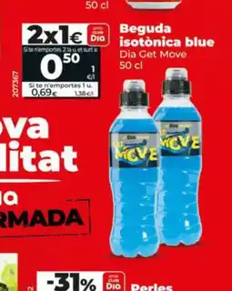 Maxi Dia DIA GET MOVE Beguda isotonica blue oferta