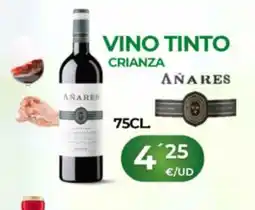 Quality Supermercados AÑARES Vino tinto crianza oferta