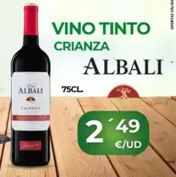 Quality Supermercados ALBALI Vino tinto crianza oferta