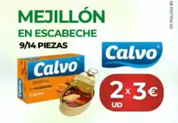 Quality Supermercados CALVO Mejillón en escabeche oferta
