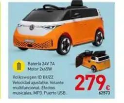 Mi Bricolaje Volkswagen ID BUZZ Velocidad ajustable. Volante multifuncional. Efectos musicales, MP3. Puerto USB. oferta