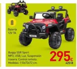 Mi Bricolaje Buggy SSR Sport MP3, USB, Luz. Suspensión trasera MP3, USB, Luz. Suspensión trasera. Control remoto oferta