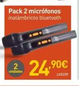 Mi Bricolaje Pack 2 micrófonos inalámbricos bluetooth oferta
